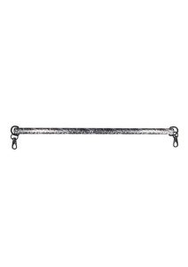 Sex and Mischief Lace Spreader Bar - Silver/Black