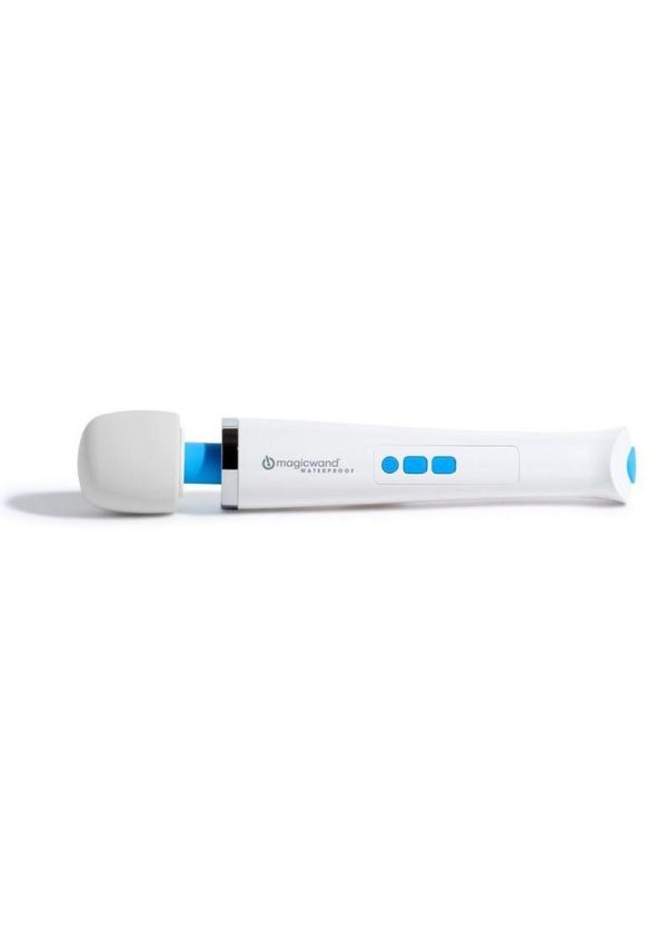 Magic Wand Plus HV-360 Waterproof Rechargeable Multispeed Vibration Massager - White/Blue - Image 3