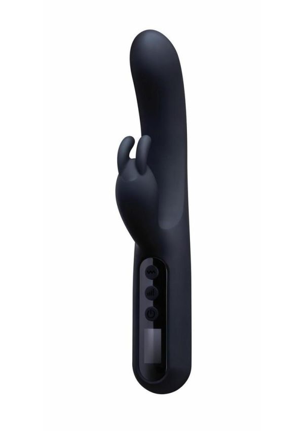 Bodywand Digi Rabbit Silicone Rechargeable Dual Stimulating Vibrator - Black - Image 3