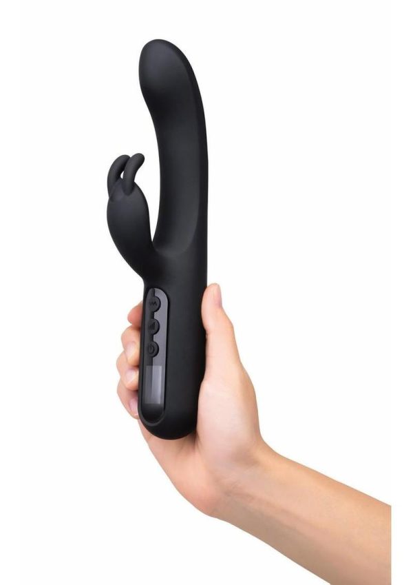 Bodywand Digi Rabbit Silicone Rechargeable Dual Stimulating Vibrator - Black - Image 4