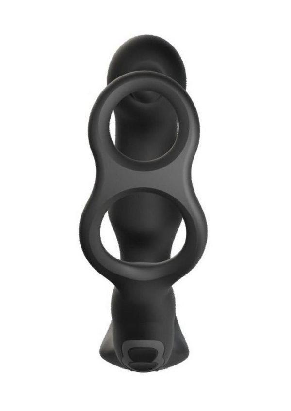 Nexus SIMUL8 Orbit Edition Rechargeable Silicone Vibrating Dual Motor Anal Cock and Ball Massager - Black - Image 3