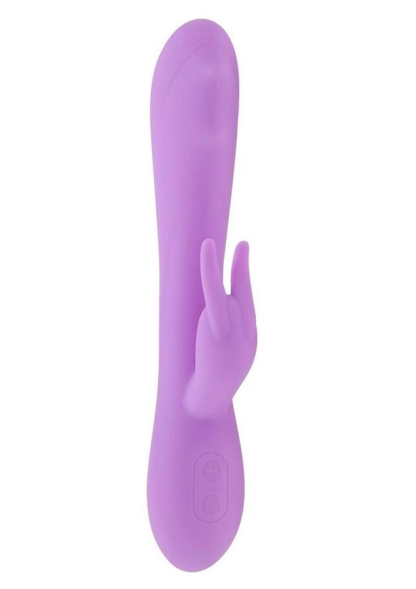 Bead The Way Rechargeable Silicone Rabbit Vibrator - Pink - Image 3