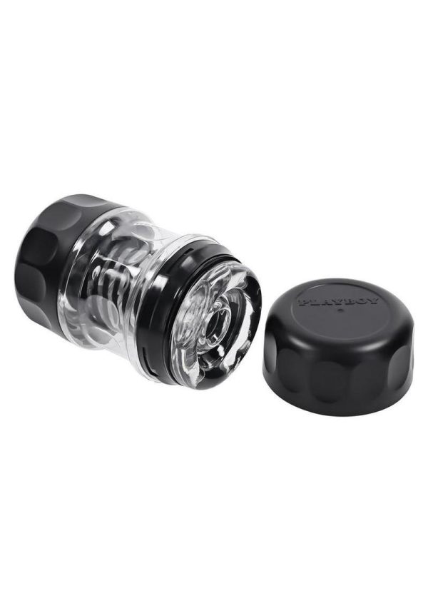Playboy Spring Fling Rechargeable Stroker - Clear/Black - Image 3