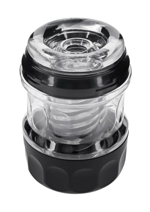 Playboy Spring Fling Rechargeable Stroker - Clear/Black - Image 4