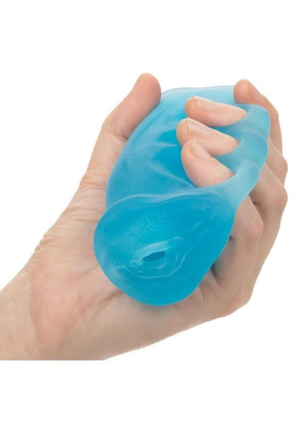 Pop Sock Grip N Stroke Masturbator - Small - Blue - Image 4