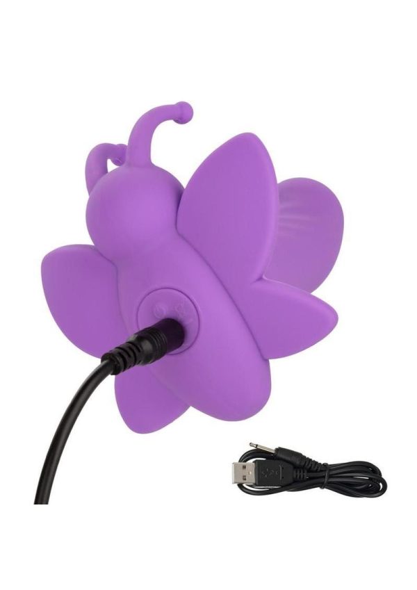 First Time Rotating Venus Butterfly Rechargeable Silicone Stimulator - Purple - Image 4
