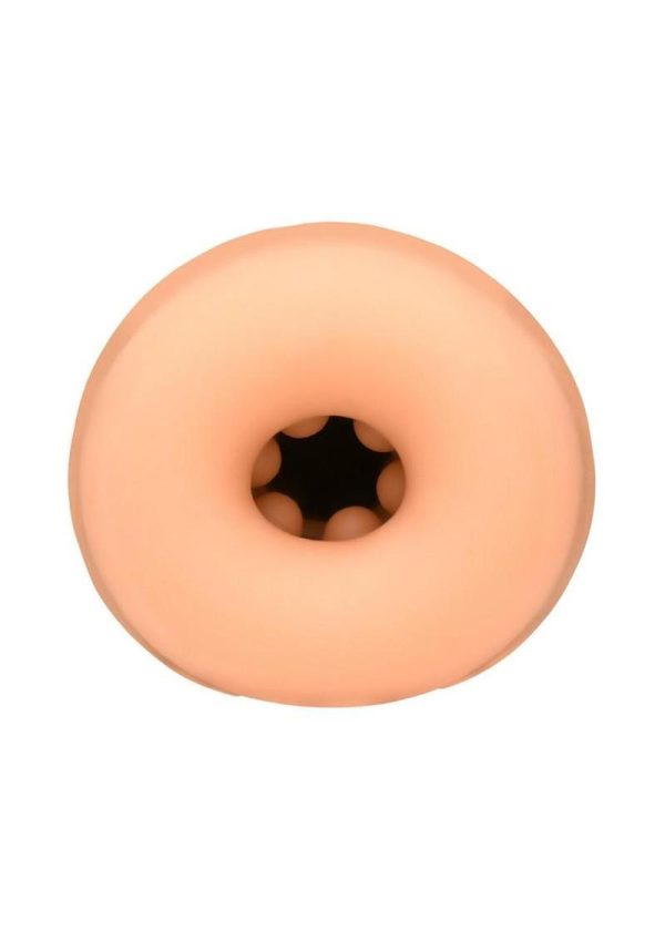Jock Sucking and Vibrating Rechargeable Masturbator - Vanilla - Image 4