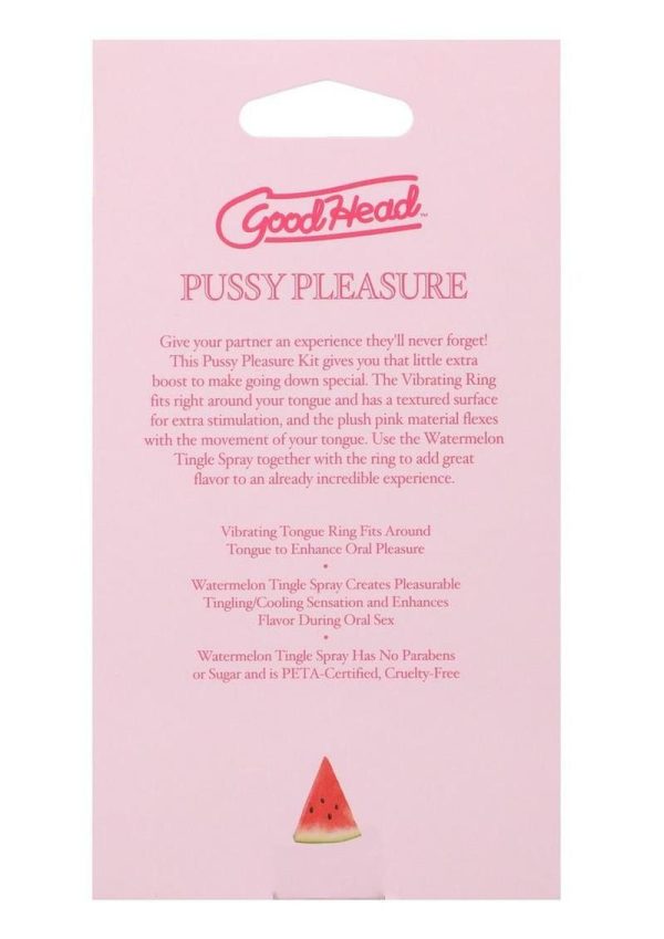 Goodhead Pussy Pleasure Party Kit Vibrating Tongue Ring and Watermelon Tingle Spray - Image 4