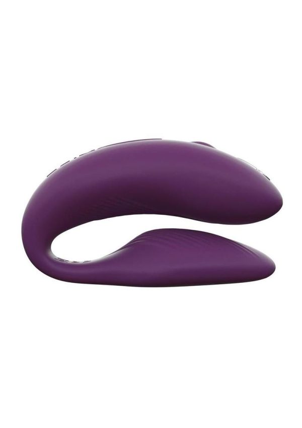 We-Vibe Chorus Rechargeable Couples Vibrator with Squeeze Remote Control - Purple - Image 3