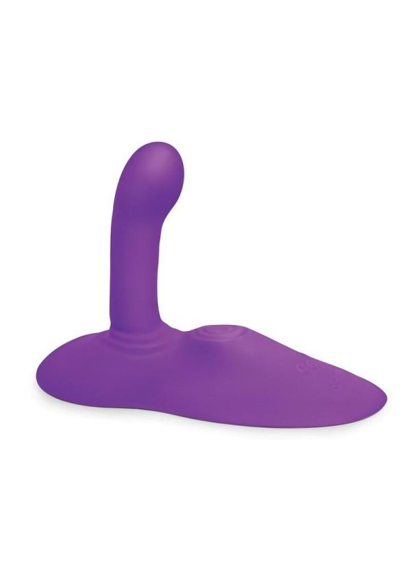 Cowgirl Rodeo Rider Silicone Rechargeable G-Spot Thrusting Grinding and Tapping Dildo - Purple - Image 3