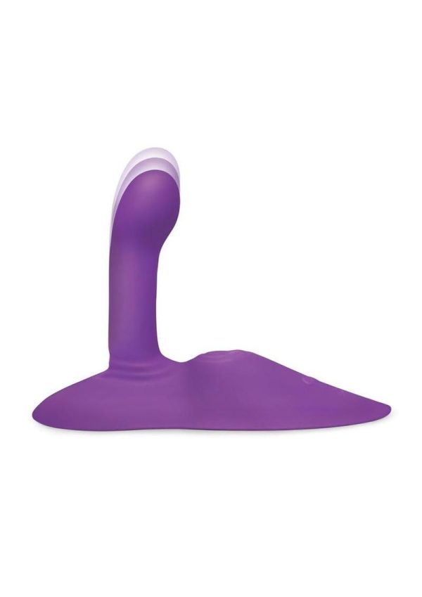 Cowgirl Rodeo Rider Silicone Rechargeable G-Spot Thrusting Grinding and Tapping Dildo - Purple - Image 4