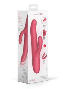 Le Wand Thrust Rechargeable Silicone Clitoral Vibrator - Raspberry