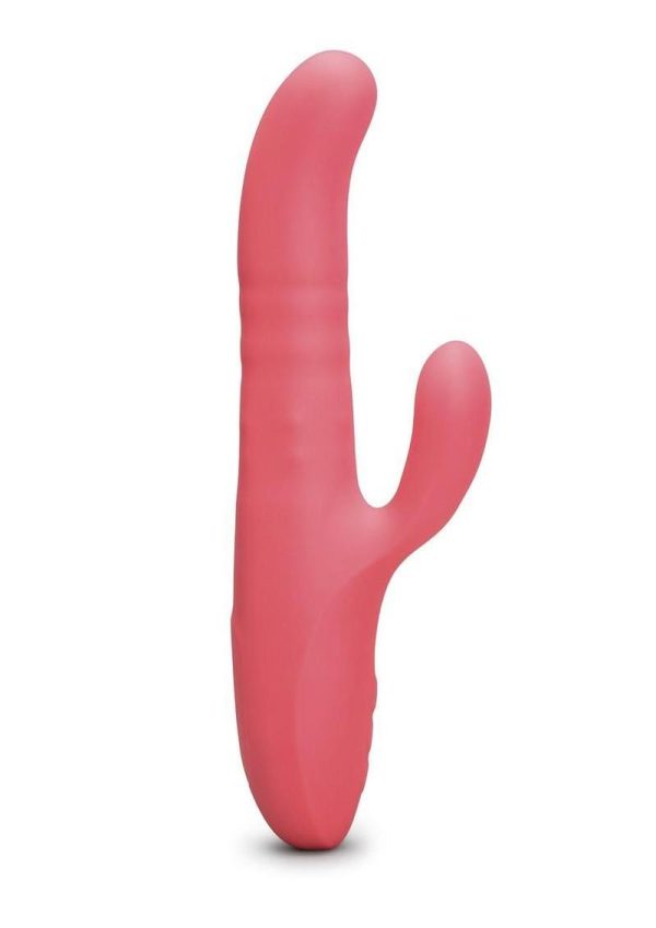 Le Wand Thrust Rechargeable Silicone Clitoral Vibrator - Raspberry - Image 3
