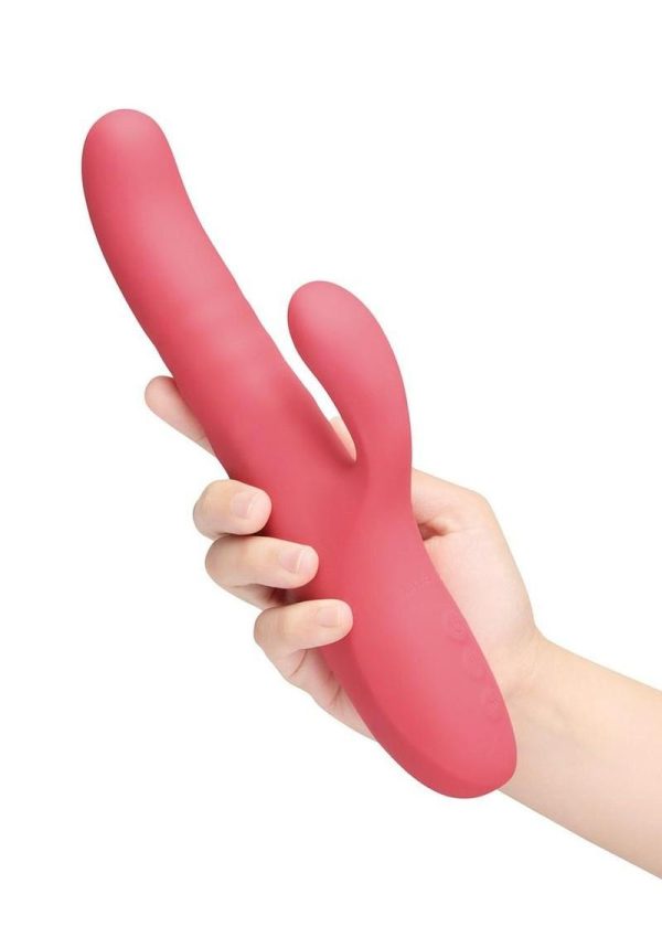 Le Wand Thrust Rechargeable Silicone Clitoral Vibrator - Raspberry - Image 4