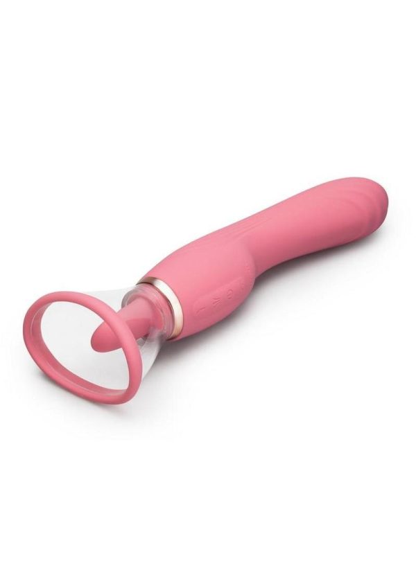 Le Wand Lick Silicone Rechargeable Vibrating Tongue - Rose Pink - Image 3