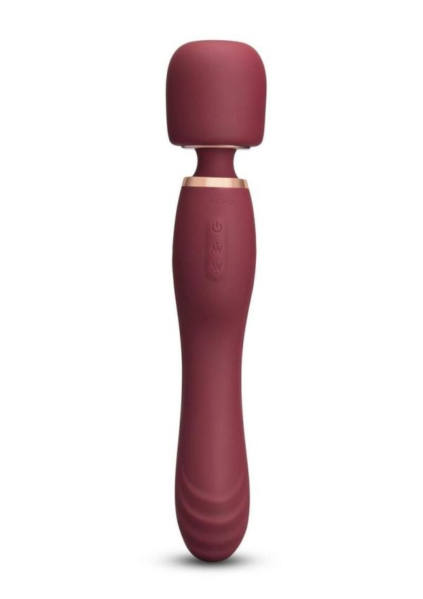 Le Wand Flat Top Fusion G  Rechargeable Silicone Vibrator - Ruby Red