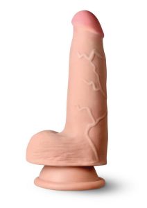 Jock Hard Core Triple Density Dildo with Balls 5in - Vanilla