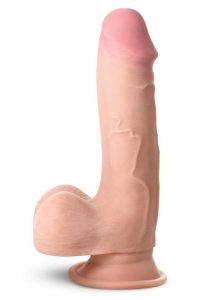 Jock Hard Core Triple Density Dildo with Balls 7.5in - Vanilla