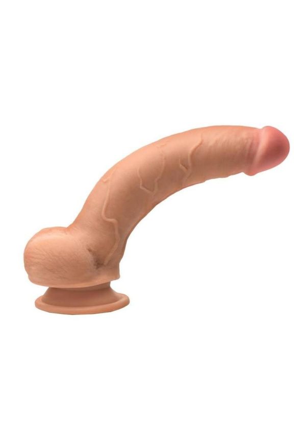 Jock Hard Core Triple Density Dildo with Balls 8in - Vanilla - Image 4