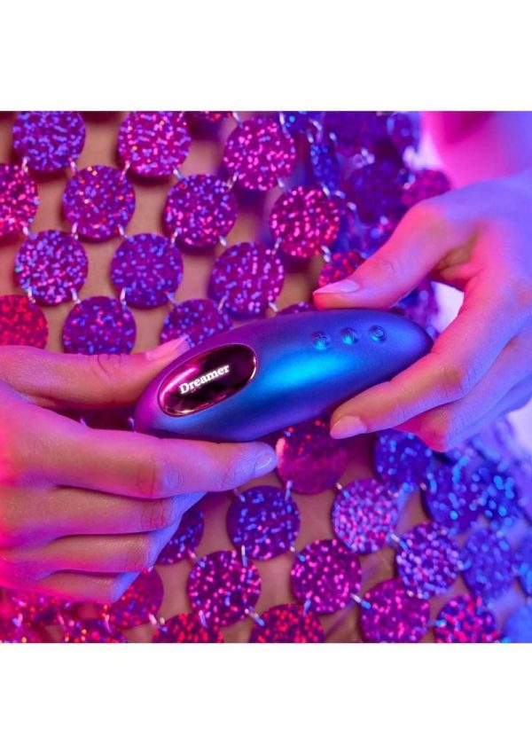 Love To Love Dreamer Silicone Rechargeable Sense Touch Vibrator with Remote - Iridescent Night - Image 4