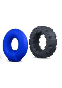 Performance Plus Engage Silicone Cock Ring Set (2 Piece) - Assorted Colors