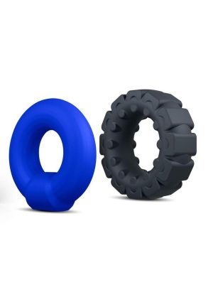 Performance Plus Engage Silicone Cock Ring Set (2 Piece) - Assorted Colors