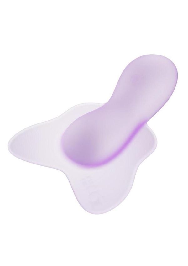 Play With Me Flutter Love Rechargeable Silicone Clitoral Vibrator - Purple - Image 4