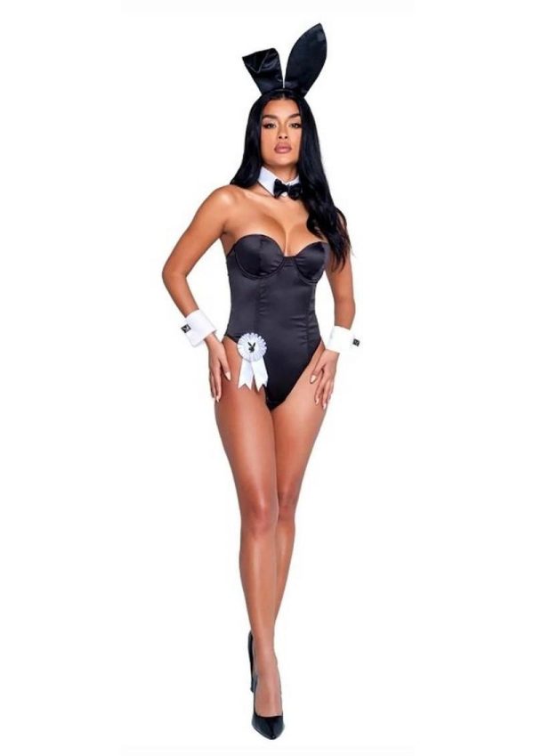 Playboy Classic Bunny Costume - Large - Black - Image 3