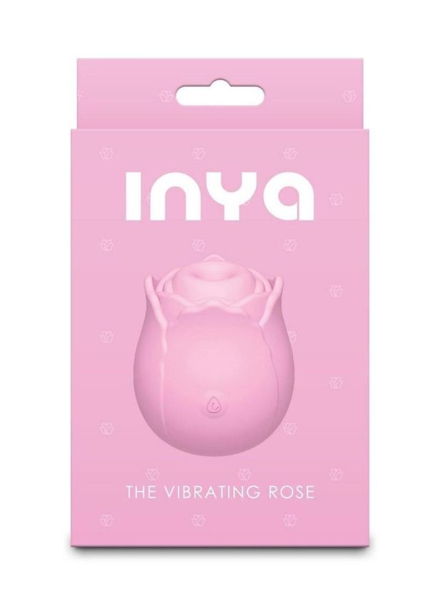 INYA The Vibrating Rose Rechargeable Silicone Clitoral Stimulator - Pink