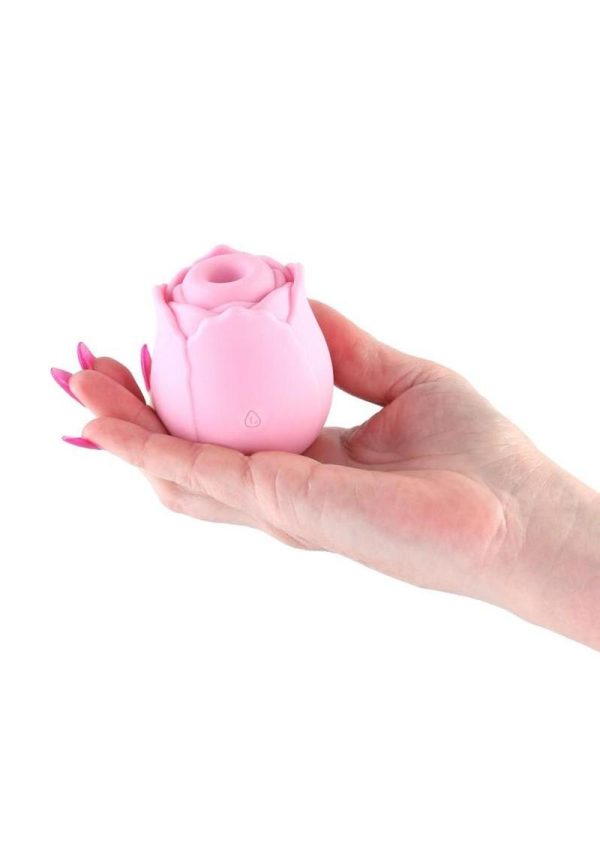 INYA The Vibrating Rose Rechargeable Silicone Clitoral Stimulator - Pink - Image 3