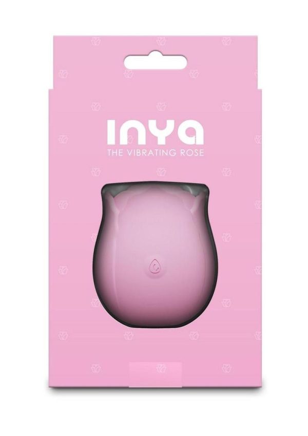 INYA The Vibrating Rose Rechargeable Silicone Clitoral Stimulator - Pink - Image 4