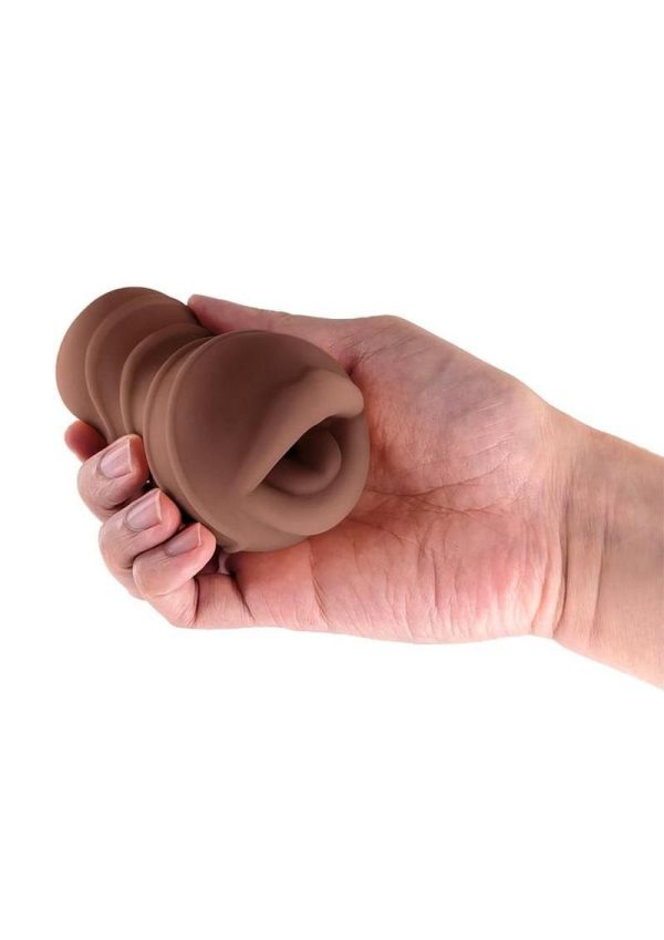 Pocket Pals Stroker - Mouth - Chocolate - Image 3