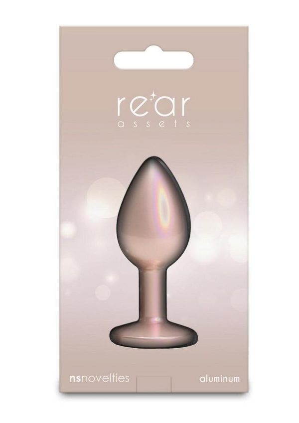 Rear Assets Chrome Anal Plug - Small - Tan - Image 4