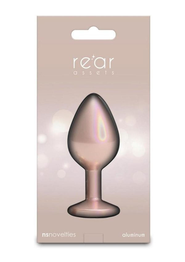 Rear Assets Chrome Anal Plug - Medium - Tan - Image 4