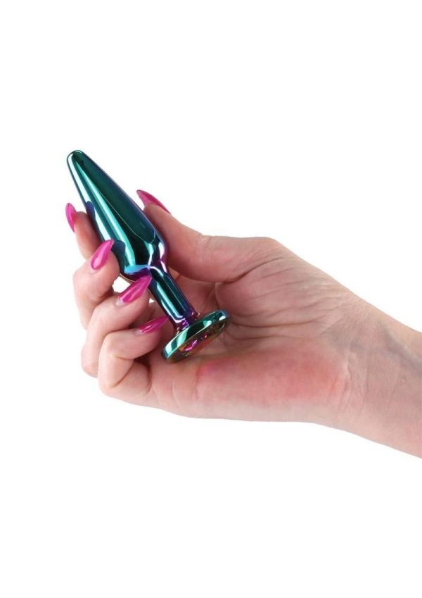 Rear Assets Chrome Tapered Anal Plug - Medium - Multicolor - Image 3