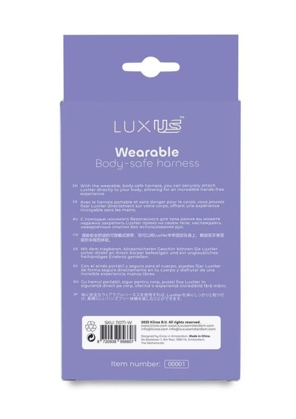 LuxUs Harness - Pink/White