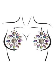 Leg Avenue Cressida Nipple Jewels Stickers (2 Packets) - Multicolor