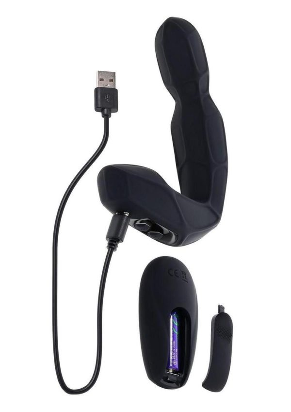 Zero Tolerance Mr. Prostate Rechargeable Silicone Vibrator with Remote - Black - Image 4