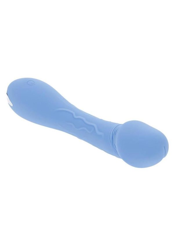 Selopa Dainty Dick Rechargeable Silicone Vibrating Dildo - Blue - Image 3