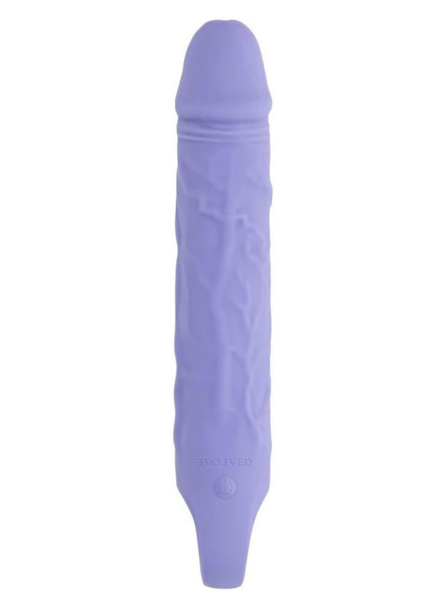 Large Purple Fantasy Rechargeable Silicone Vibrator - Image 3