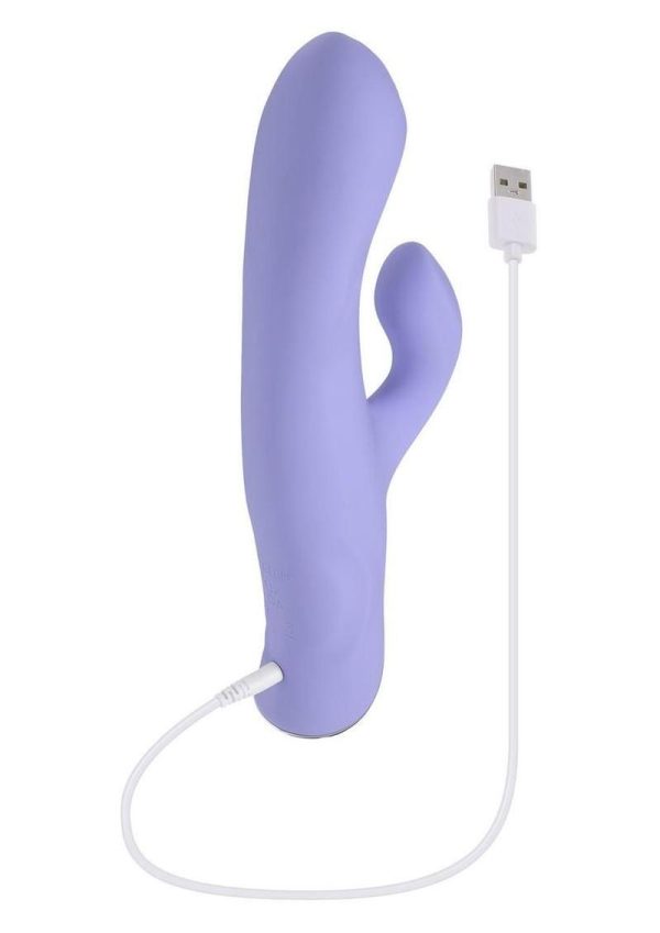 Selopa Lavender Love Rechargeable Silicone Dual Vibrator - Purple - Image 4