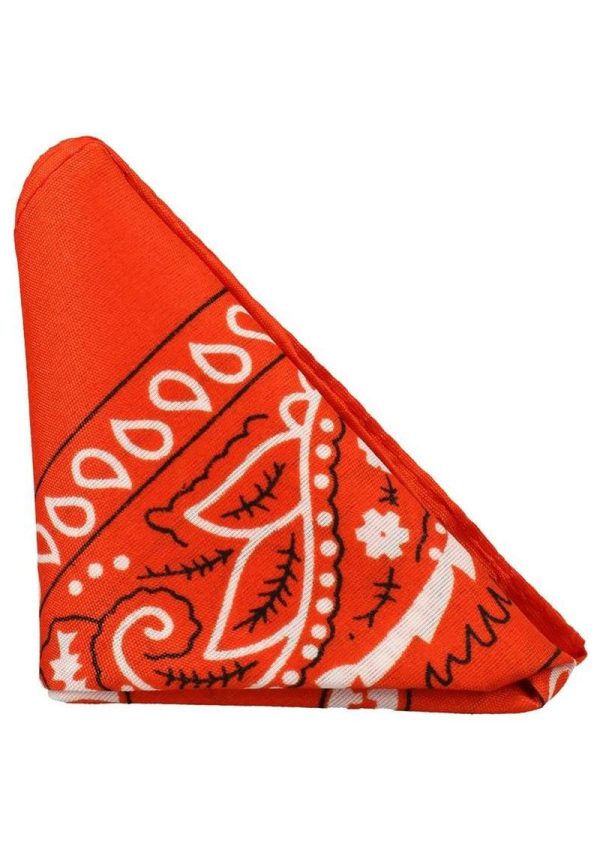 Rock Solid The Code Silicone Cock Ring with Bandana - Orange/Black - Image 4