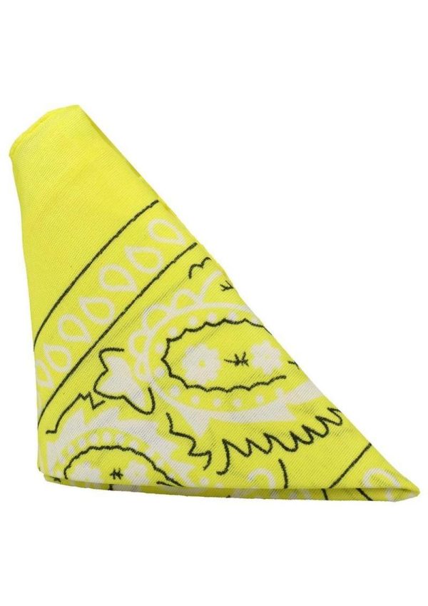 Rock Solid The Code Silicone Cock Ring with Bandana - Yellow/Black - Image 4