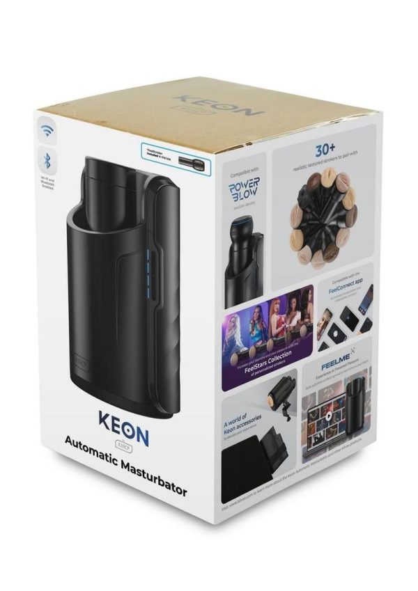 Kiiroo Keon Combo Set Rechargeable Interactive WiFi Masturbator with Feelstroker - Black - Image 3