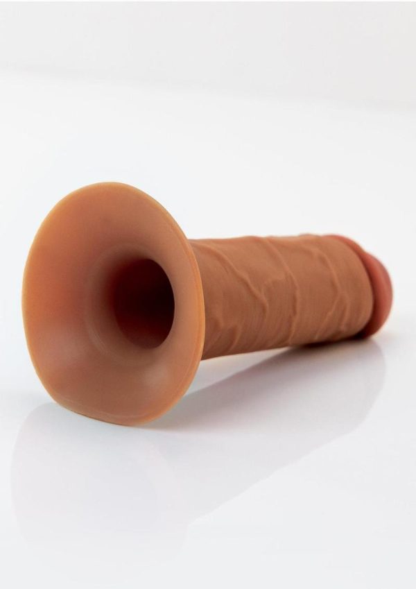 Fantasy X-Tensions Elite Silicone Dual Density Hollow Strap-On 9in - Caramel - Image 3