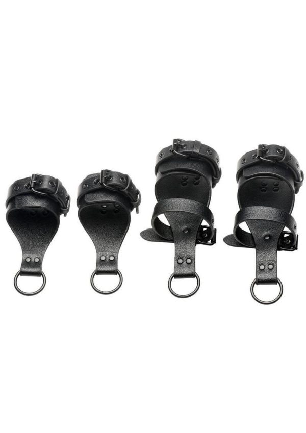 Master Series All Access Bed Restraint Kit - Black - Image 4