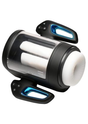 The Milker Cyber Milker Stroking and Vibrating Rechargeable Masturbator - Black