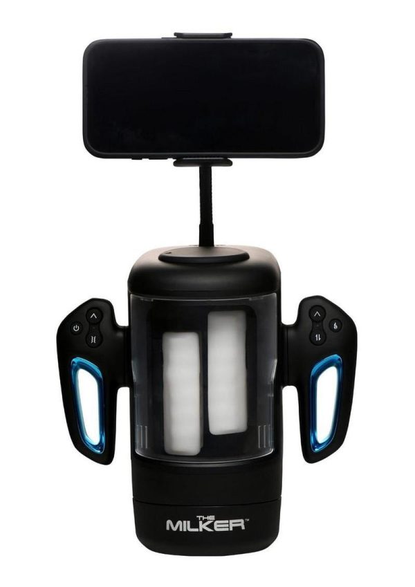 The Milker Cyber Milker Stroking and Vibrating Rechargeable Masturbator - Black - Image 4