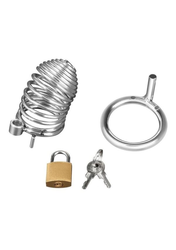 Blueline Prisoner Cock Cage - Iron - Image 3