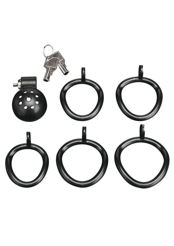 Blueline Mini Cock Micro Chastity Cage - Black - Image 4